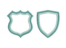 Stickdatei - Aufnäher doppel Rahmen